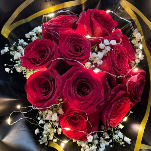 Ramo de Rosas con luces